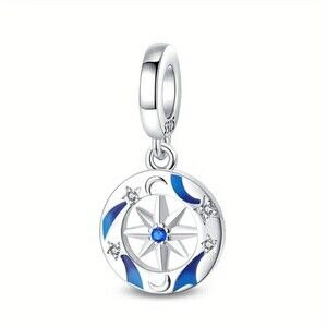 New - 925 Sterling Silver Blue Nautical Charm
